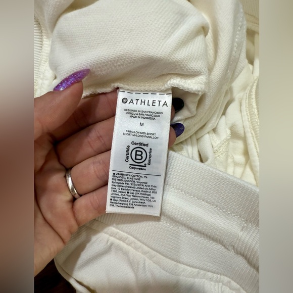 Athleta White Athletic Shorts - Picture 7 of 8